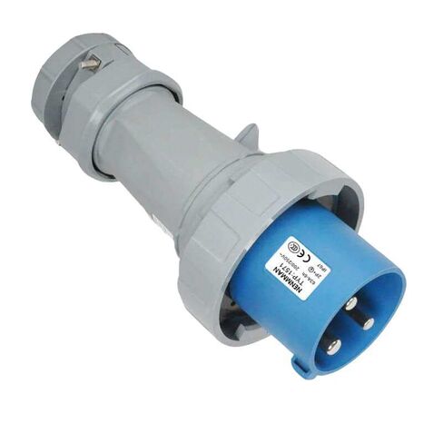 Industrial Connector Plug 3Pin 63A 220V-250V 2P+E IP67 Waterproof in Kuwait