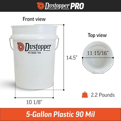 دلو - دلو سعة 5 جالون لأنظمة المكنسة الكهربائية للمتجر، ملحق نظام جمع الغبار عالي الأداء، يعمل مع مكنسة كهربائية رطبة وجافة، رائع للمحلات التجارية والجراج والهواة in Kuwait