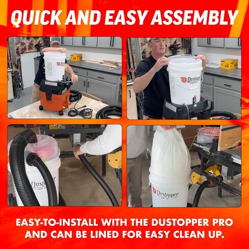 دلو - دلو سعة 5 جالون لأنظمة المكنسة الكهربائية للمتجر، ملحق نظام جمع الغبار عالي الأداء، يعمل مع مكنسة كهربائية رطبة وجافة، رائع للمحلات التجارية والجراج والهواة in Kuwait