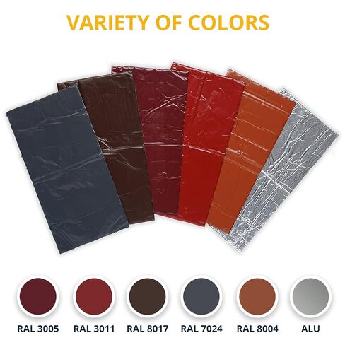 ألينور براون بوتيل جميع الأحوال الجوية رقعة إصلاح 4 "x 6" مقاومة للماء ختم التصحيح سقف تسرب داخلي في الهواء الطلق الأنابيب البلاستيكية إصلاح HVAC تنفيس مكيف الهواء نافذة ختم وحدة مزاريب المطر وامض السيارات والقوارب RV in Kuwait