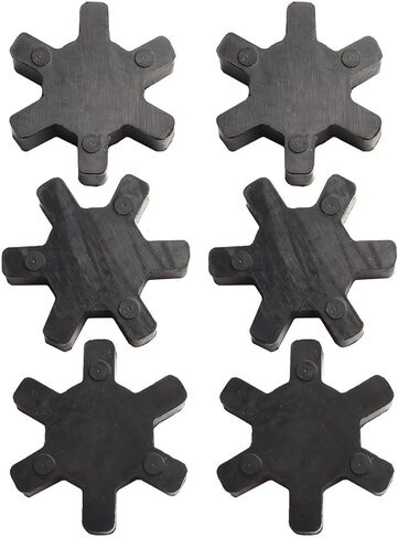 L075 Rubber Spider Insert for L-Jaw Coupling, 6-Pack Flexible Urethane Center Inserts with Lovejoy L-075 and TB Woods Couplers, Industrial Transmission Machinery Drive in Kuwait