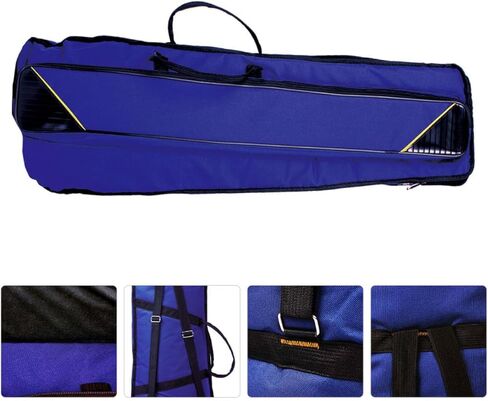 SAFIGLE Oxford Cloth Trombone Bag with Cotton Padding Lightweight Musical Instrument Storage Case with Front Pocket for Accessories Shockproof Carrying for Travel and Daily Use in Saudi Arabia