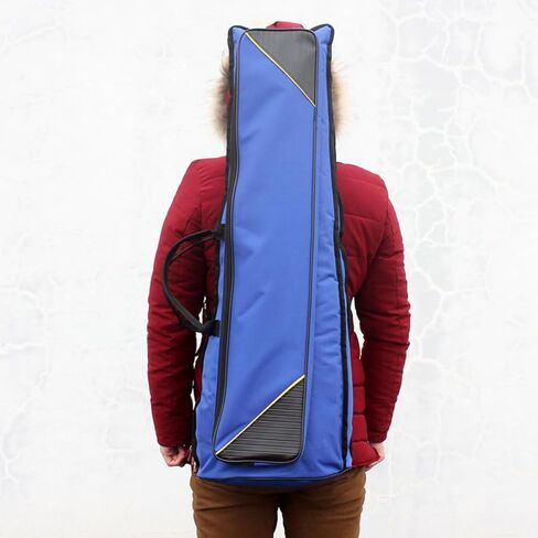 SAFIGLE Oxford Cloth Trombone Bag with Cotton Padding Lightweight Musical Instrument Storage Case with Front Pocket for Accessories Shockproof Carrying for Travel and Daily Use in Saudi Arabia