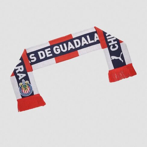 PUMA Unisex Chivas Essentials Scarf, Red-White AH25, One Size in Saudi Arabia