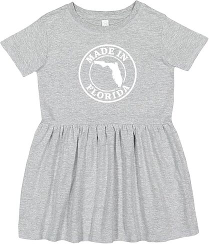 Inktastic صنع في فلوريدا - فستان أبيض للأطفال الصغار in Kuwait