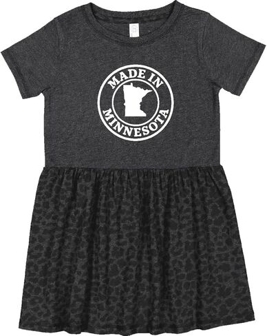 inktastic Made in Minnesota - White Toddler Dress in Saudi Arabia