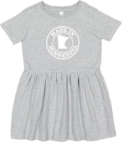 inktastic Made in Minnesota - White Toddler Dress in Saudi Arabia