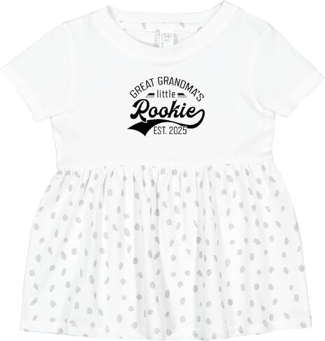 inktastic Great Grandma's Little Rookie Est. 2025 Infant Dress in Saudi Arabia