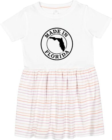 Inktastic صنع في فلوريدا - فستان أسود للأطفال الصغار in Kuwait