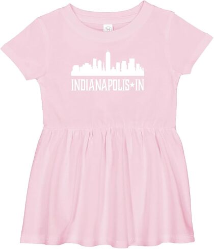 inktastic Indianapolis Indiana Skyline in Cities Infant Dress in Saudi Arabia