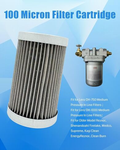 5062-100 Cleanable Wire Mesh Filter Fit for Lenz DH-750 DH-1000 Medium Pressure in Line Filters Replace 5062-100V 32124 57151 40008 in Saudi Arabia