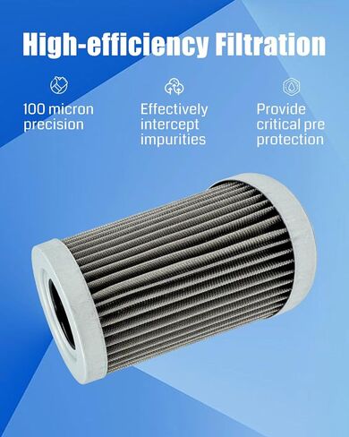 5062-100 Cleanable Wire Mesh Filter Fit for Lenz DH-750 DH-1000 Medium Pressure in Line Filters Replace 5062-100V 32124 57151 40008 in Saudi Arabia