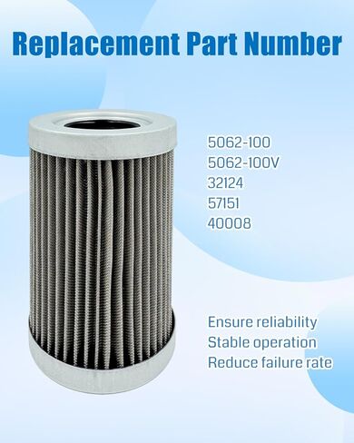 5062-100 Cleanable Wire Mesh Filter Fit for Lenz DH-750 DH-1000 Medium Pressure in Line Filters Replace 5062-100V 32124 57151 40008 in Saudi Arabia