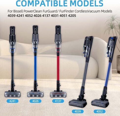 مجموعة مرشحات لسلسلة Bissell PowerClean FurGuard 280W، وFurFinder 200W Cordless Vacuum 4052 4039 4051 4205، الجزء # 1646969، مجموعة مرشحات و4 منصات تصفية مسبقة in Saudi Arabia