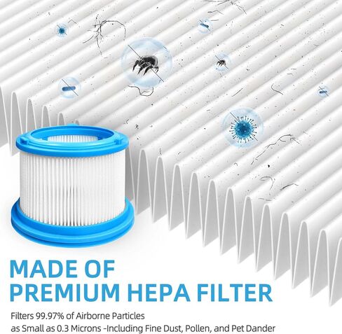 مجموعة مرشحات لسلسلة Bissell PowerClean FurGuard 280W، وFurFinder 200W Cordless Vacuum 4052 4039 4051 4205، الجزء # 1646969، مجموعة مرشحات و4 منصات تصفية مسبقة in Saudi Arabia