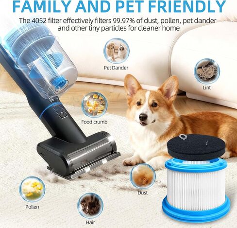 مجموعة مرشحات لسلسلة Bissell PowerClean FurGuard 280W، وFurFinder 200W Cordless Vacuum 4052 4039 4051 4205، الجزء # 1646969، مجموعة مرشحات و4 منصات تصفية مسبقة in Saudi Arabia