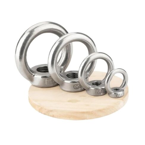 M3 M4 M5 M6 M8 M10 Eye Nut 304 Stainless Steel Marine Lifting Eyenut Ring Nut Loop Hole for Cable Rope Lifting(M10-1Pcs) in Kuwait