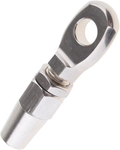 Auto Parts 316 8mm Wire Rope Eye Rigging Terminal Swageless DIY Fittings Durable in Kuwait