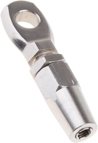 Auto Parts 316 8mm Wire Rope Eye Rigging Terminal Swageless DIY Fittings Durable in Kuwait