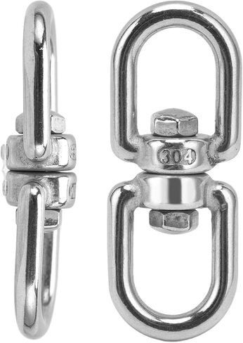 Double Ended Rotate Eye Hook 304 Stainless Steel Eye to Rotate, Stainless Steel to 304 (M4) in Saudi Arabia