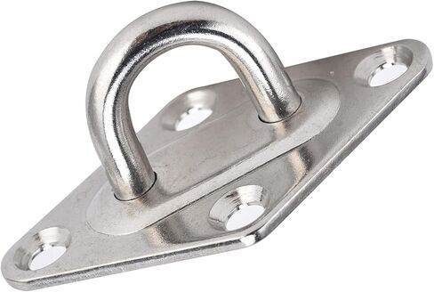 Yinhing Eye Hooks، خطافات السقف، لوحة العين شديدة التحمل، 4 عبوات 304 لوحة من الفولاذ المقاوم للصدأ جدار أسمنتي لتثبيت الحبال والأسلاك الفولاذية in Saudi Arabia