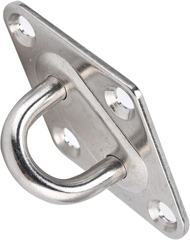 Yinhing Eye Hooks، خطافات السقف، لوحة العين شديدة التحمل، 4 عبوات 304 لوحة من الفولاذ المقاوم للصدأ جدار أسمنتي لتثبيت الحبال والأسلاك الفولاذية in Saudi Arabia