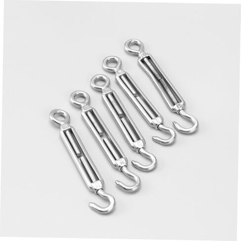 Luxshiny 5pcs Stainless Steel Flower Basket Screw Tensioner Oc Type Wire Rope Tightener for Use for Crafting and Home Decor in Saudi Arabia
