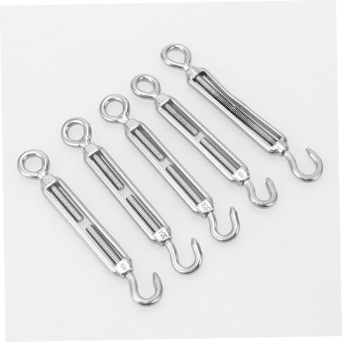 Luxshiny 5pcs Stainless Steel Flower Basket Screw Tensioner Oc Type Wire Rope Tightener for Use for Crafting and Home Decor in Saudi Arabia