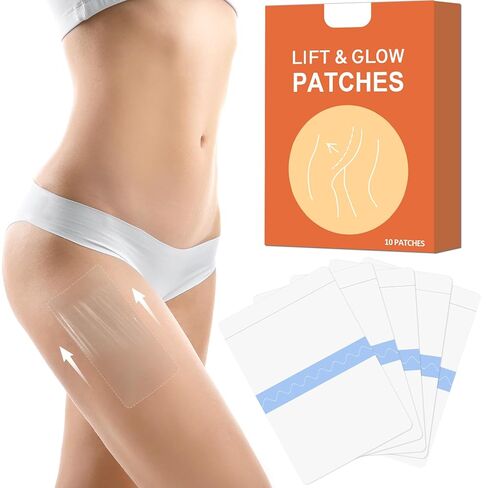 Thigh Lift Tape for Loose Skin, Waterproof Invisible Firming Patches for Legs, Reducing Thigh Friction, Lift and Patches Legs for Sagging Skin, Stomach, Arms, Body Tape for Women, 1BOX-B in Kuwait