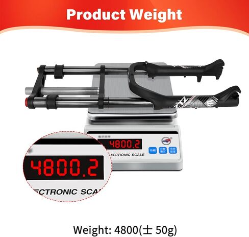 ZTZ 26 x 4.0 inch Fat Tire Oil Spring Suspension Fork - 180mm Travel, 135mm Spacing Hub, 9mm QR, Double Crown Shock Front Fork, Fit for Fat Snow Beach Ebikes in Saudi Arabia