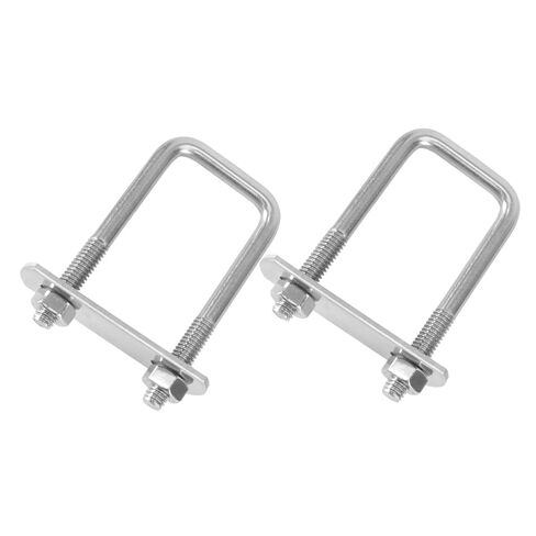 2pcs Stainless Steel U-Bolts Square Clamp Design Screw Damper for Secure Hose and Tube Connections for Automotive and Industrial Applications in Kuwait