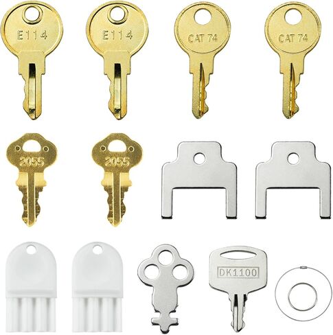 12 Pcs Paper Towel and Toilet Paper Dispenser Key Set for Waffle San Ja-mar Geo-rgia Pa-cific to-rk Kim-berly Cl-ark Bra-dley Soap Dispensers Replacement Keys Bo-Brick Cat 74 E114 Key in Kuwait