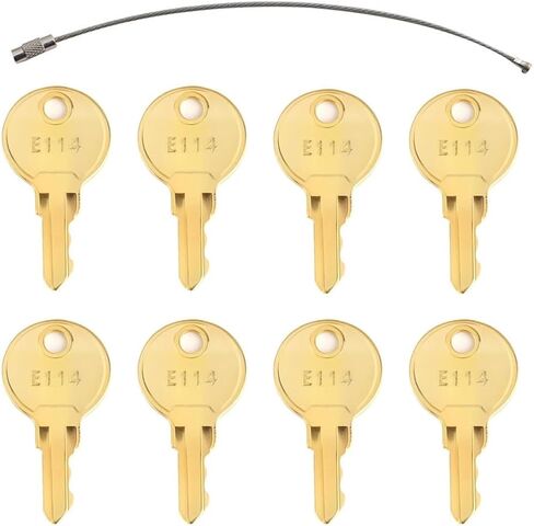 8PCS E114 Paper Towel Dispenser Replacement Keys – Compatible with Toilet Paper, Toilet Tissue and Soap Dispensers in Kuwait