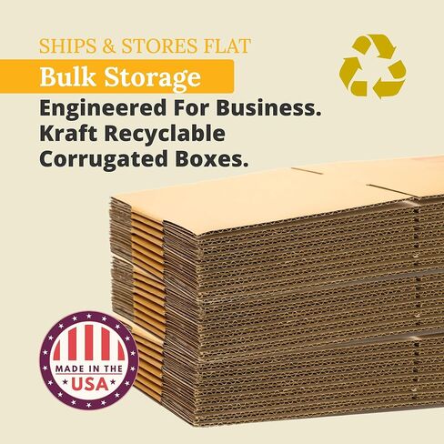 Partners Brand P121212 Corrugated Boxes, 12"L x 12"W x 12"H, Kraft (Pack of 25) in Saudi Arabia
