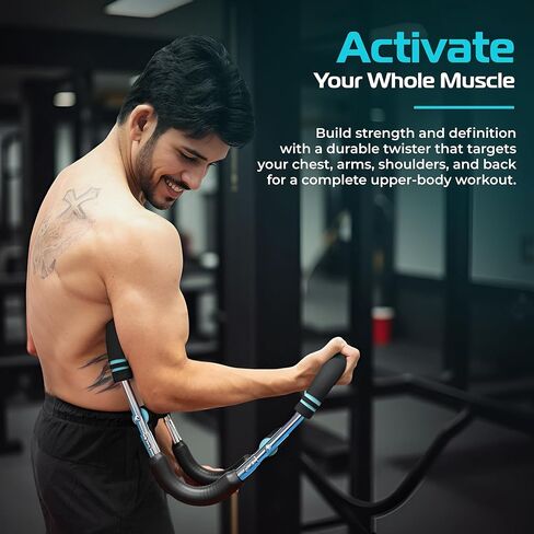 Multifunctional Arm Trainer – Chest Exercise Equipment – Chest Press Device – Arm Force Rod – Arm Twister for Home Gym – Strength Training – Upper Body Workout – Fitness Exercise Tool in Saudi Arabia
