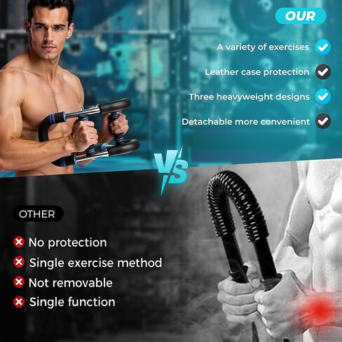 Multifunctional Arm Trainer – Chest Exercise Equipment – Chest Press Device – Arm Force Rod – Arm Twister for Home Gym – Strength Training – Upper Body Workout – Fitness Exercise Tool in Saudi Arabia
