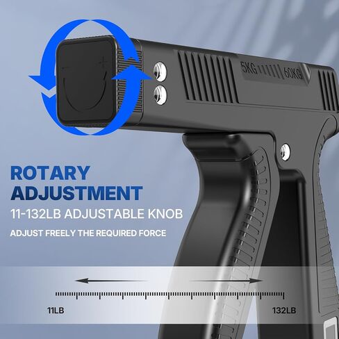 مدرب قوة القبضة مع تمرين الأصابع، عداد رقمي قابل للتعديل لتقوية قبضة اليد لتدريب القوة والتعافي وبناء العضلات in Kuwait