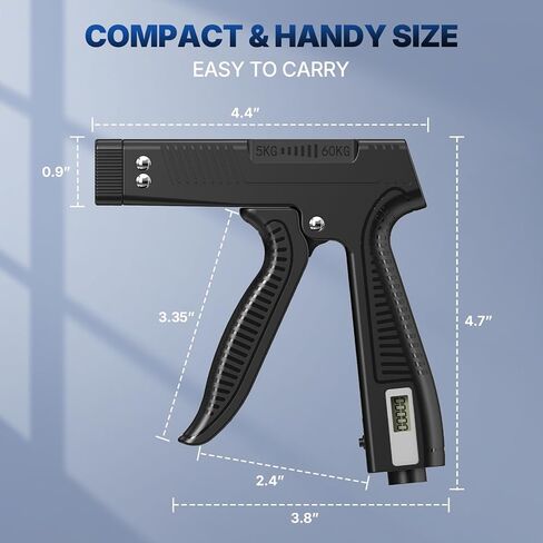 مدرب قوة القبضة مع تمرين الأصابع، عداد رقمي قابل للتعديل لتقوية قبضة اليد لتدريب القوة والتعافي وبناء العضلات in Kuwait