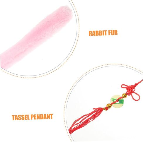 Toyvian Zithers Cleaning Brush Rabbit Hair Cleaner for Zithers Removal Tool with Comfortable Grip Compatibility for All String Instruments Portable Pink in Saudi Arabia