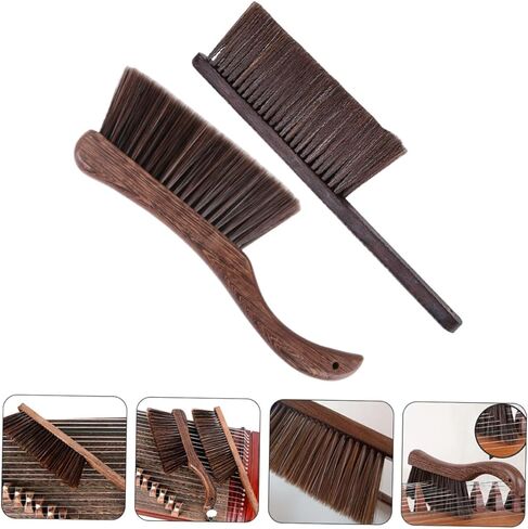 Sosoport 2 قطعة فرشاة تنظيف Guzheng شعيرات ناعمة أداة إزالة الغبار لأداة تنظيف الآلات الموسيقية السنطورية in Saudi Arabia