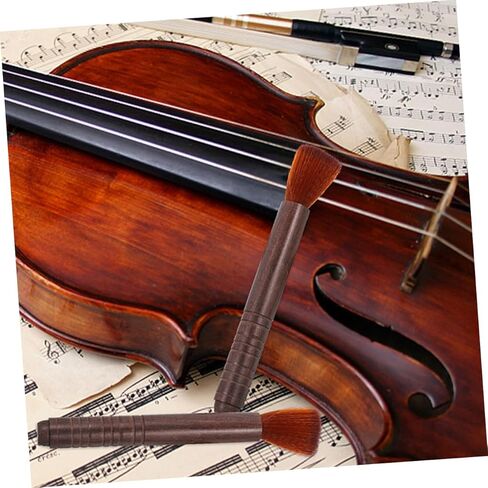 HANABASS 4Pcs Erhu Dust Brush Cleaning Tool for String Instruments Comfortable Grip Durable Bristles Safe for Violin Erhu Maintenance for Music Lovers in Saudi Arabia