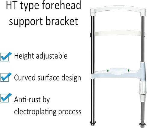 Vision Training Forehead Bracket, Chin Rest Forehead Support Optometry Accessories, Height Adjustable for Auto Refractometer, Vision Training in Kuwait