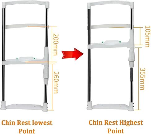 Vision Training Forehead Bracket, Chin Rest Forehead Support Optometry Accessories, Height Adjustable for Auto Refractometer, Vision Training in Kuwait