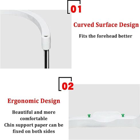 Vision Training Forehead Bracket, Chin Rest Forehead Support Optometry Accessories, Height Adjustable for Auto Refractometer, Vision Training in Kuwait