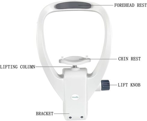 Chin Rest Forehead Support, Ophthalmic Auto Refractometer Rest, Optometry Accessories, with Adjustment Knob, for Use in Major Optical Stores, Vision Care Centers, Hospitals in Kuwait