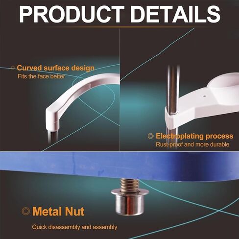 دعامة رفع الذقن للبصريات، دعامات الجبهة لتدريب الرؤية مع مقبض تعديل الرفع والخفض، ودعم مقياس الانكسار التلقائي، وتدريب الرؤية، والأدوات البصرية in Kuwait