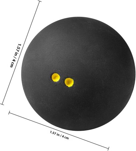 minkissy Double Yellow Dot Squash Balls Professional Small Slow Bounce Racket Balls for Competition and Beginner Training in Indoor and Outdoor Use in Kuwait