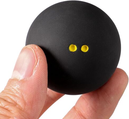 minkissy Double Yellow Dot Squash Balls Professional Small Slow Bounce Racket Balls for Competition and Beginner Training in Indoor and Outdoor Use in Kuwait