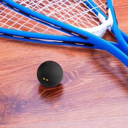minkissy Double Yellow Dot Squash Balls Professional Small Slow Bounce Racket Balls for Competition and Beginner Training in Indoor and Outdoor Use in Kuwait