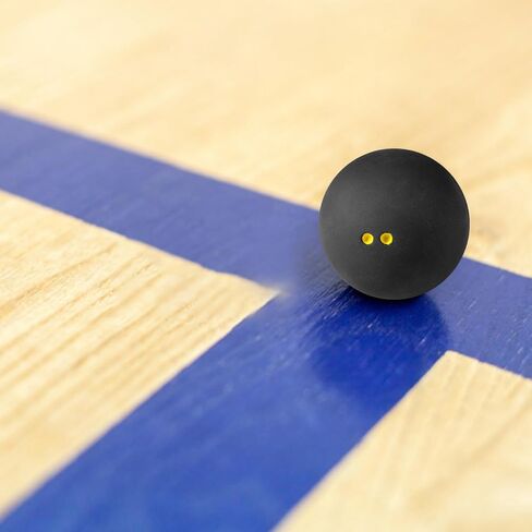 minkissy Double Yellow Dot Squash Balls Professional Small Slow Bounce Racket Balls for Competition and Beginner Training in Indoor and Outdoor Use in Kuwait